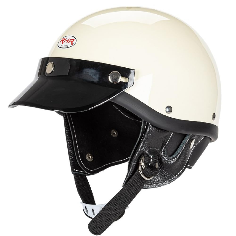 ABS Capacete Moto Abnehmbares Futter Halbhelme für offenes Gesicht Motorradhelme Scooter ECE omologato Four Seasons Scooters Motorrad Frauen Krempe von SUCHETA