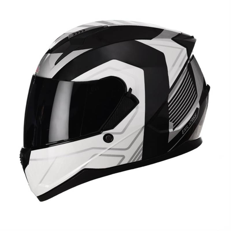 Cruiser Motorradhelm Integralhelme für Motorradhelm für Roller Paar Mode Ganzjahres-ABS Herausnehmbares Futter Sportbikes Motorrad Roller von SUCHETA