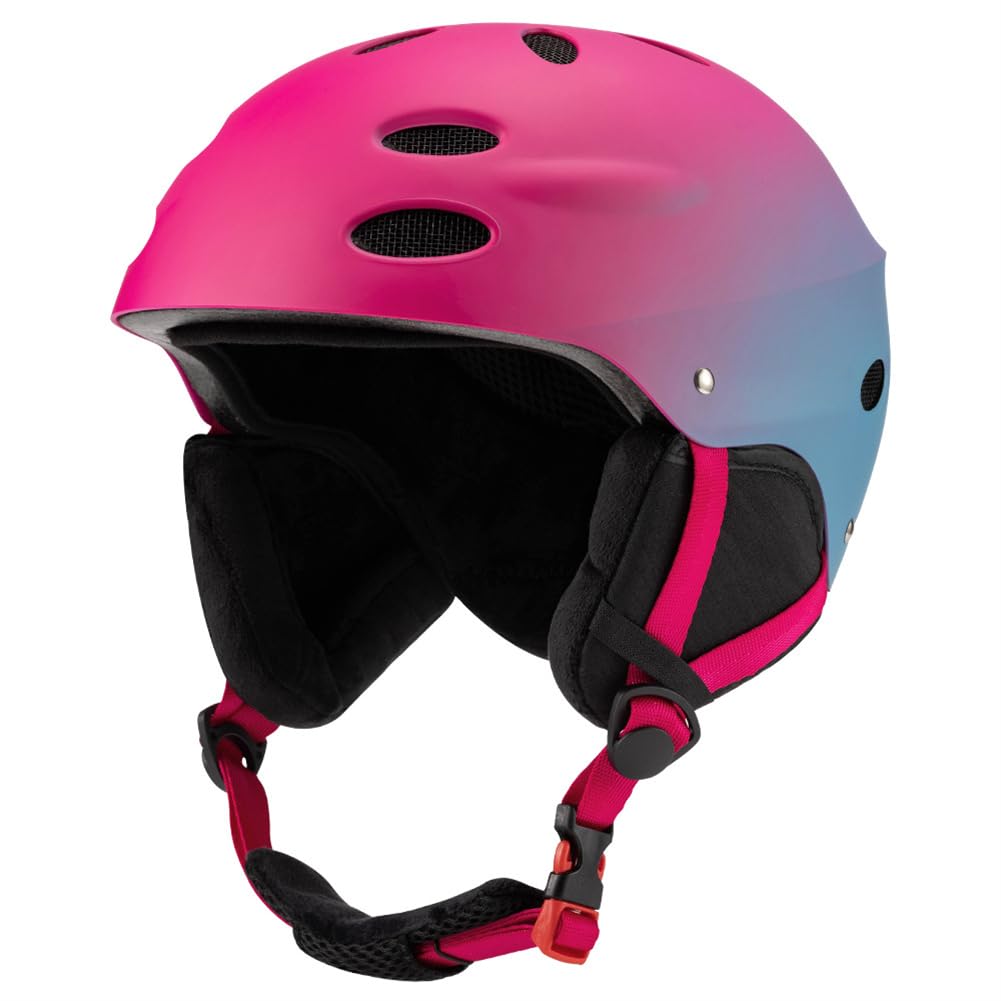 Farbverlauf Skihelm Outdoor Erwachsene Schnee Helm Helm Freizeitsport Ski Resort Helm Winter Warm Sicherheit Schnee Helm von SUCHETA