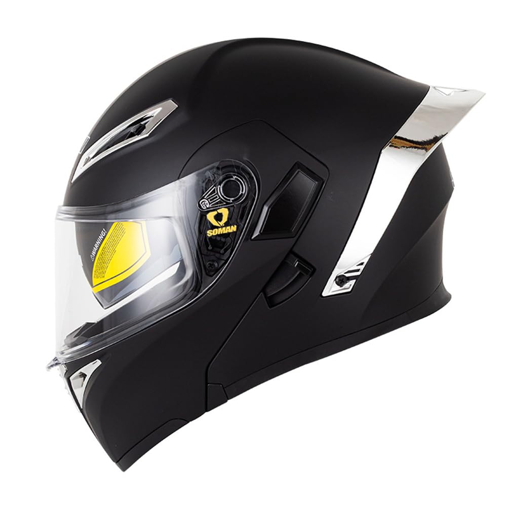 Modular Helme für Motorradhelm Männer Motorradhelm Full Face Herren Erwachsene Doppellinse Herbst-Winter Klapphelme Abnehmbares Futter Leitwerk Sportbikes Motorrad ABS ECE von SUCHETA