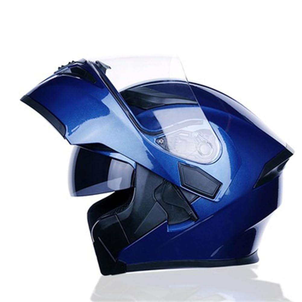 Modulare Helme für Sturzhelme für Motorräder Motorradhelm Herren Antibeschlagbrille Moto Bike ABS Flip-Up Helme Doppellinse Vier Jahreszeiten von SUCHETA