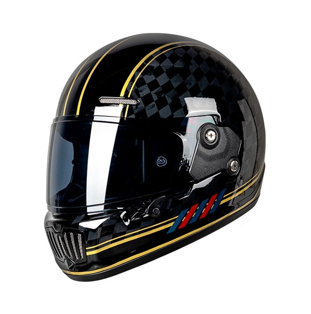 Motorrad Fahrradhelm Full Face Helme für Motorrad Fahrradhelm Anti-Beschlag Brille Herren All-Season Touring Scooters Motorrad ABS Scooter Herausnehmbares Futter Mode von SUCHETA