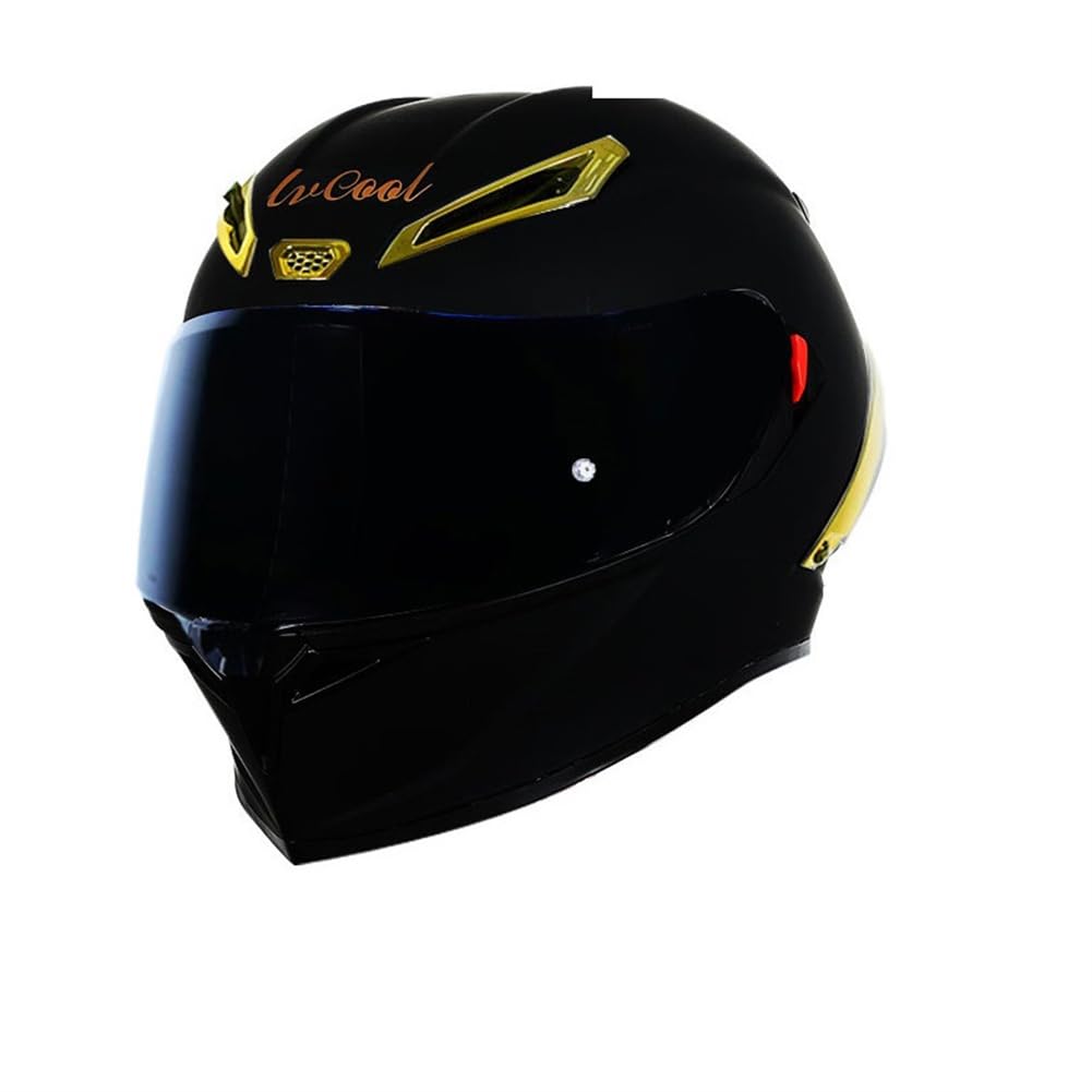 Motorradhelm Vollvisier Vollvisierhelme für Motorrad Vollvisierhelm Doppellinse Abnehmbares Innenfutter Erwachsene Klapphelme Ganzjahres ABS Urban Sportbikes Motorrad von SUCHETA