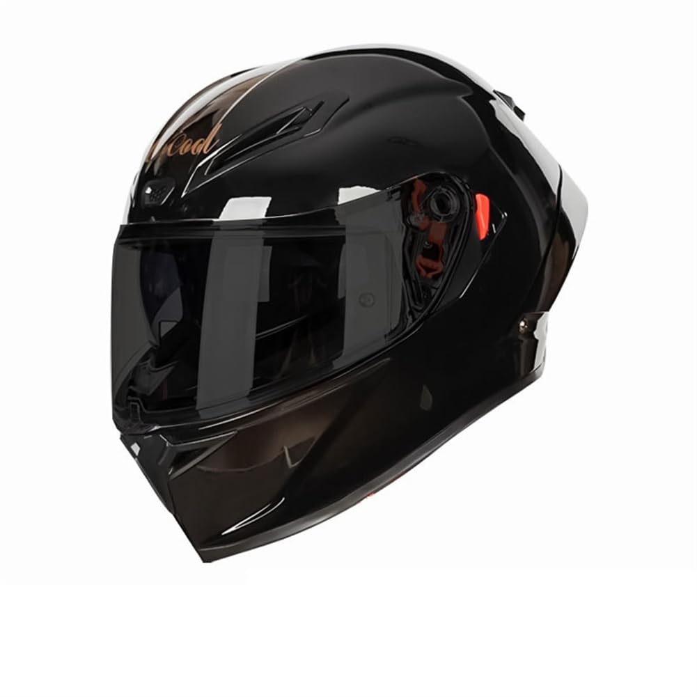 Motorradhelm Vollvisier Vollvisierhelme für Motorrad Vollvisierhelm Doppellinse Abnehmbares Innenfutter Erwachsene Klapphelme Ganzjahres ABS Urban Sportbikes Motorrad von SUCHETA