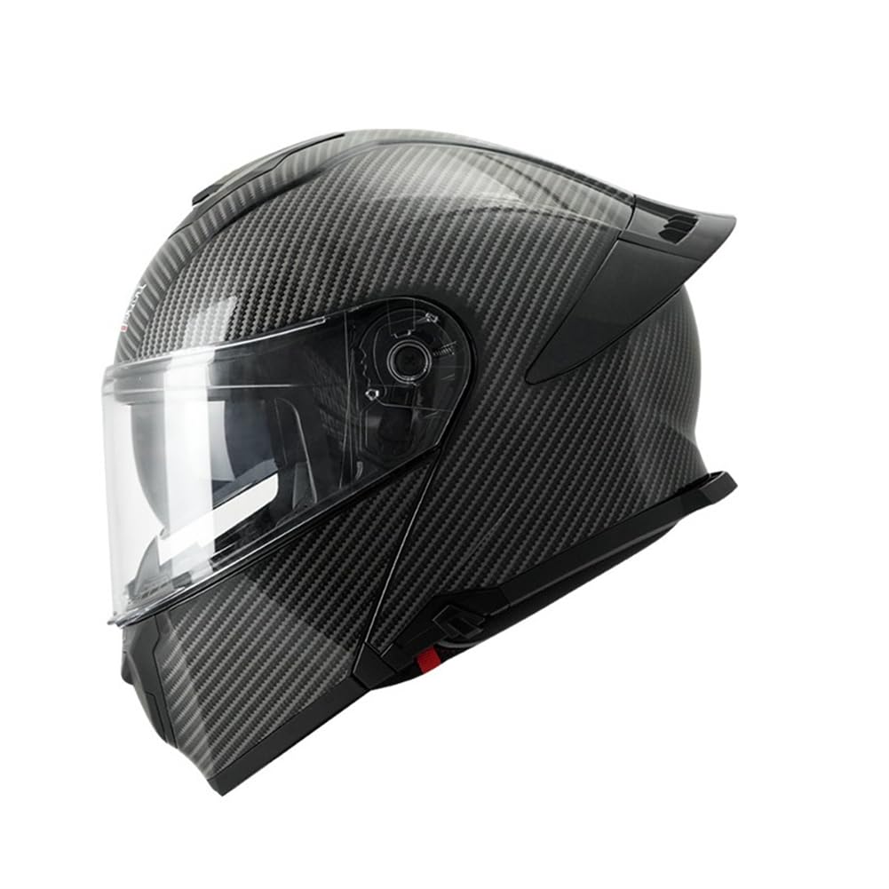 Roller Motorrad Motorradhelme Modulare Helme für Motorrad Vollvisierhelm für Frauen Doppellinsen Retro ABS Ganzjahresreifen Abnehmbares Innenfutter Aviator Herren Jungen Klapphelme von SUCHETA