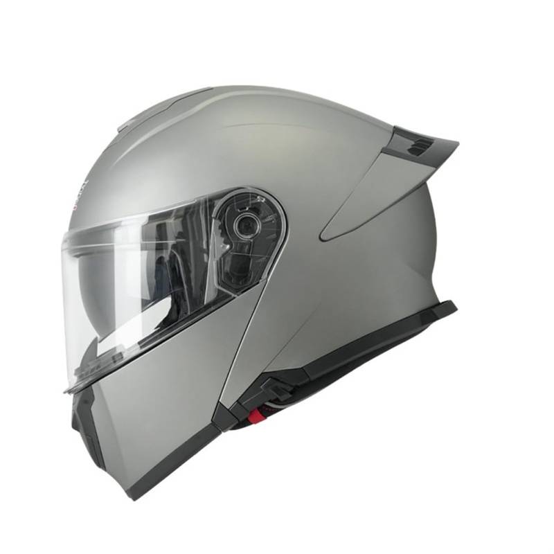 Roller Motorrad Motorradhelme Modulare Helme für Motorrad Vollvisierhelm für Frauen Doppellinsen Retro ABS Ganzjahresreifen Abnehmbares Innenfutter Aviator Herren Jungen Klapphelme von SUCHETA