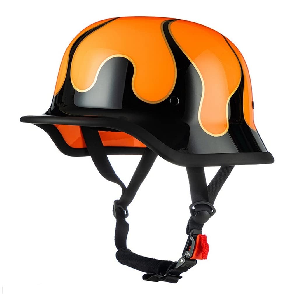 SUCHETA SturzhelmeCapacete MotorradMotorradhelm für Halbhelm RollerMotorradhelm Cafe RacerOffenes Gesicht Motorradhelm RetroSonnenschutz von SUCHETA