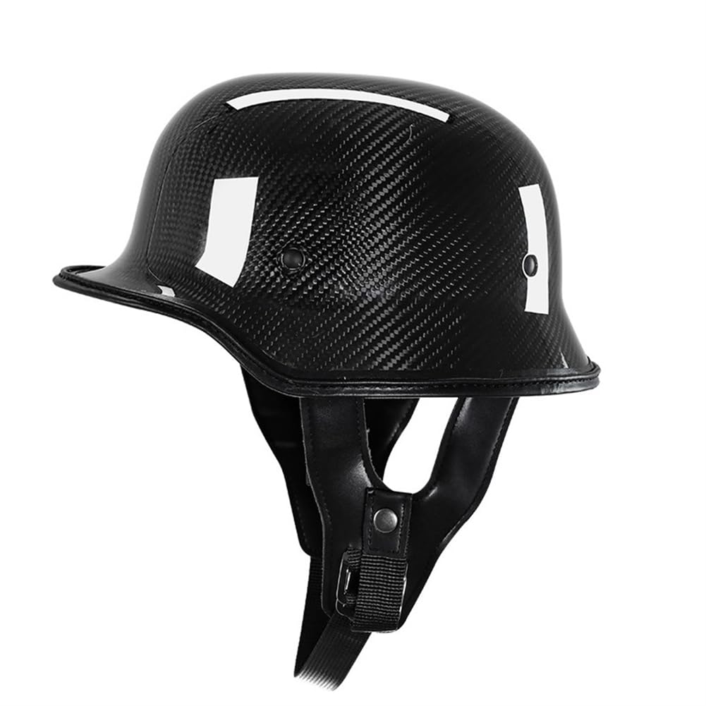 Touring Motorradhelm für G.I.'s Halbhelme für Motocross Helme Abnehmbares Futter Straßenzulassung Mann Erwachsene Carbonfaser Motorradhelm Classic von SUCHETA