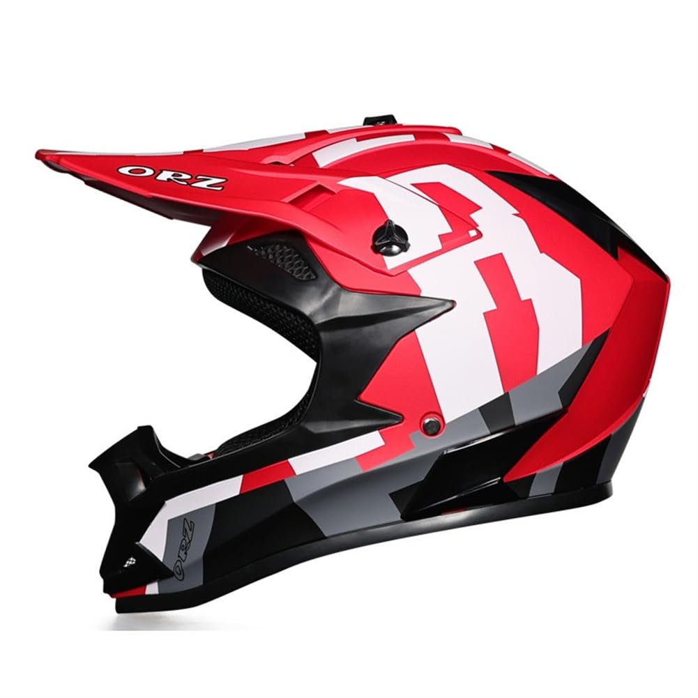 Verlängerte abnehmbare Krempe motesen Motocross-Helm Roller Motorrad Motocross-Helme für Motocross-Helme Frauen Erwachsene ECE Approved All-Season Removable Lining ABS von SUCHETA