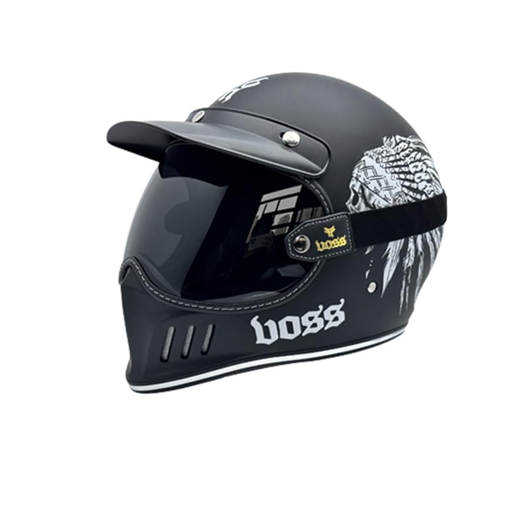 Vollgesicht Motorradhelm Motorradhelm Vollgesicht ECE 22.05 Zertifizierte Windschutzbrille Kollisionsvermeidung ABS Vollgesicht Helm für Motorrad Motorradhelm Herren Erwachsene Abnehmbares Futter von SUCHETA