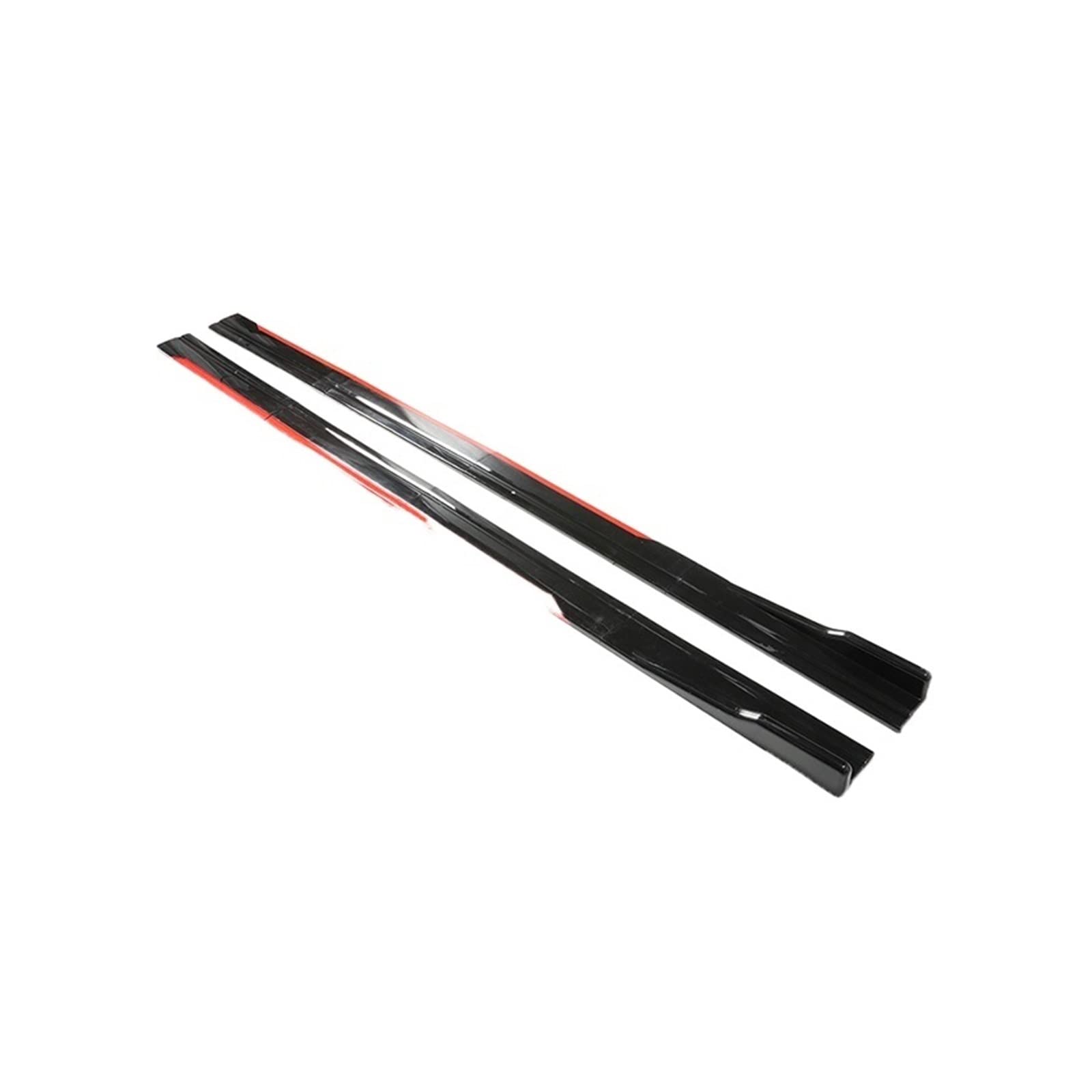 2,2 m/2,18 m/2 m Universal Auto Seitenschweller Kotflügel Splitter Stoßstange Sport Styling Kompatibel for Tesla(2.18m Black Red) von SUCSBOQS