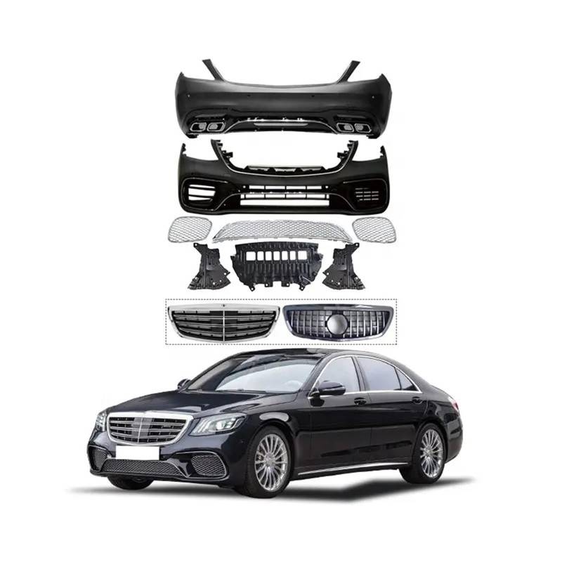 Autoteile Front-/Heckstoßstangen-Bodykit Kompatibel mit Mercedes Benz S-Klasse W222 2014-2020 Nachrüstung for Upgrade S65 S63 AMG von SUCSBOQS