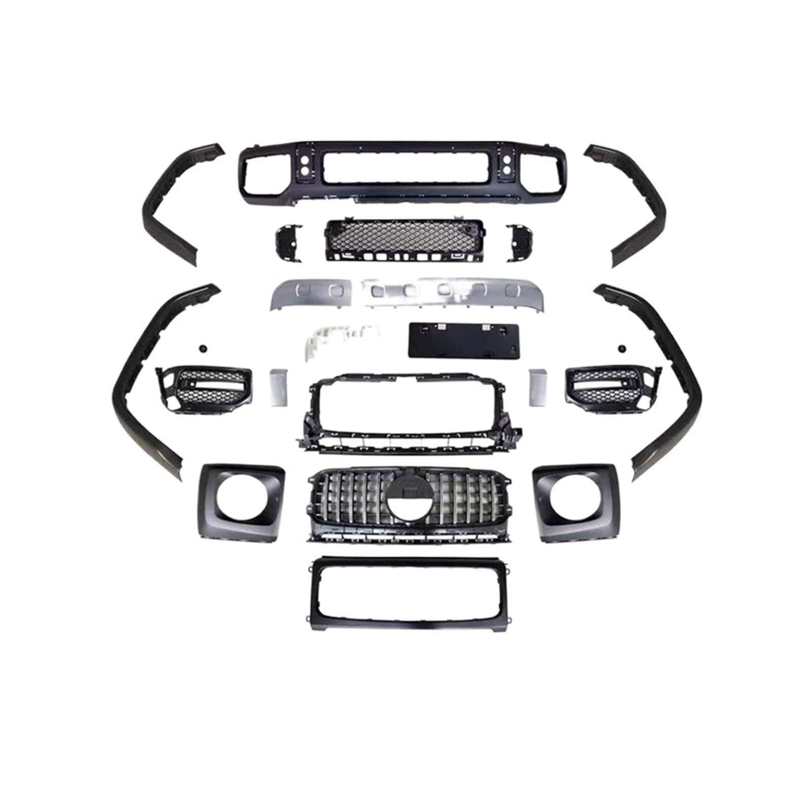 Kompatibel mit Mercedes Benz G-Klasse Surround Bumper Body Kit W464 Retrofit G63 Surround 2019 2020 2021 2022 2023 Body Kits(2019 g63 Surround bl) von SUCSBOQS
