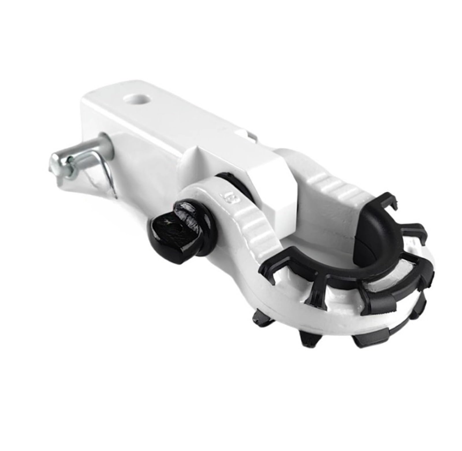 Solide Anhänger Arm Haken Platz Mund Traktion Abschleppen Stecker Kompatibel for Off Road(White) von SUCSBOQS
