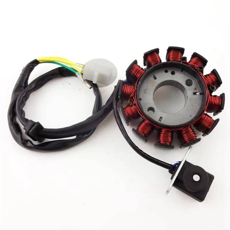 Stator Rotor 12 Spulen Pole Zündung Stator Magneto Rotor Für GY6 125cc 150cc Motor Teile Chinesischen Moped Roller ATV Quad Go Kart Lichtmaschine Magneto Stator von SUEVAS