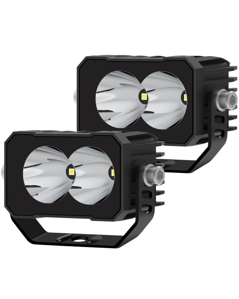 2Pcs 3 Zoll 40W LED Arbeitsscheinwerfer,Scheinwerfer 4x4 Offroad Fahrlicht 12V 24V Zusatzscheinwerfer für Traktor Boot Nebelscheinwerfer Bagger Schlepper Agricultural vehicles Wasserdicht IP68 von SUFEMOTEC