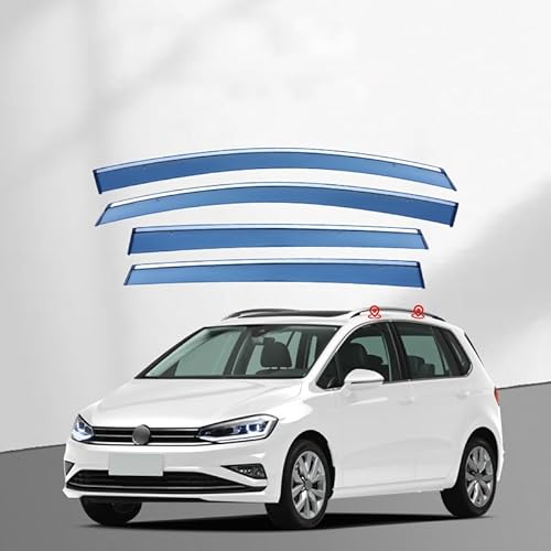 SUHNGE 1 Satz Windabweiser Regenabweiser für V.W Golf Sportsvan MK1 2015-2020, Seitenscheiben Regenschutz Regenabweise, Autofenster Anklebbare Windschutz Deflektoren von SUHNGE