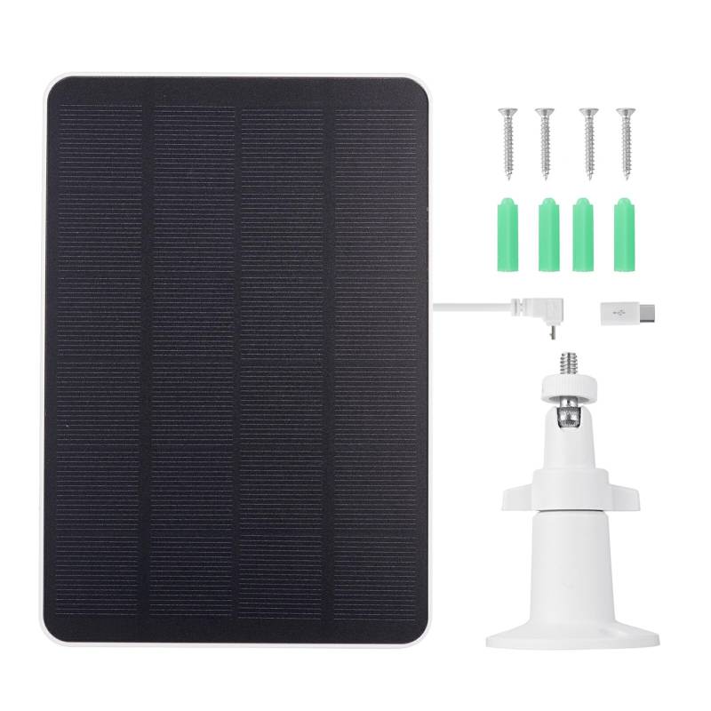 SUIOPPYUW Hocheffizienter Spotlight Arlo Universal kompatibles Solarpanel Ladegerät XL Kamera für Arlo Essential, 4W von SUIOPPYUW