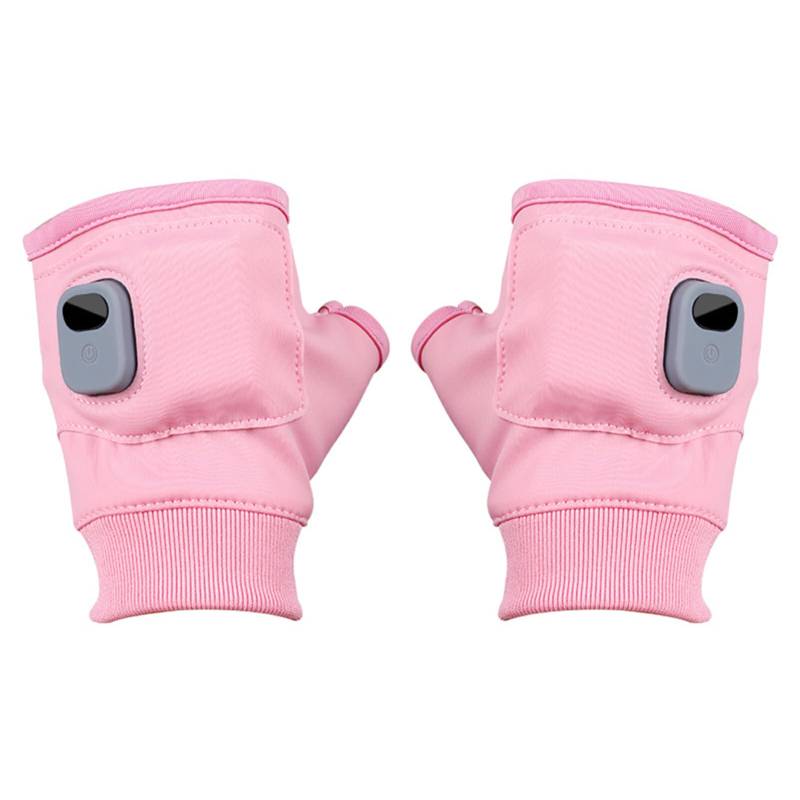 SUIOPPYUW Winddichte, beheizte Handschuhe mit USB Aufladung. Outdoor Abenteuer 3. Handschuhe mit leitfähigen Heizelementen für 360 °, Rosa von SUIOPPYUW