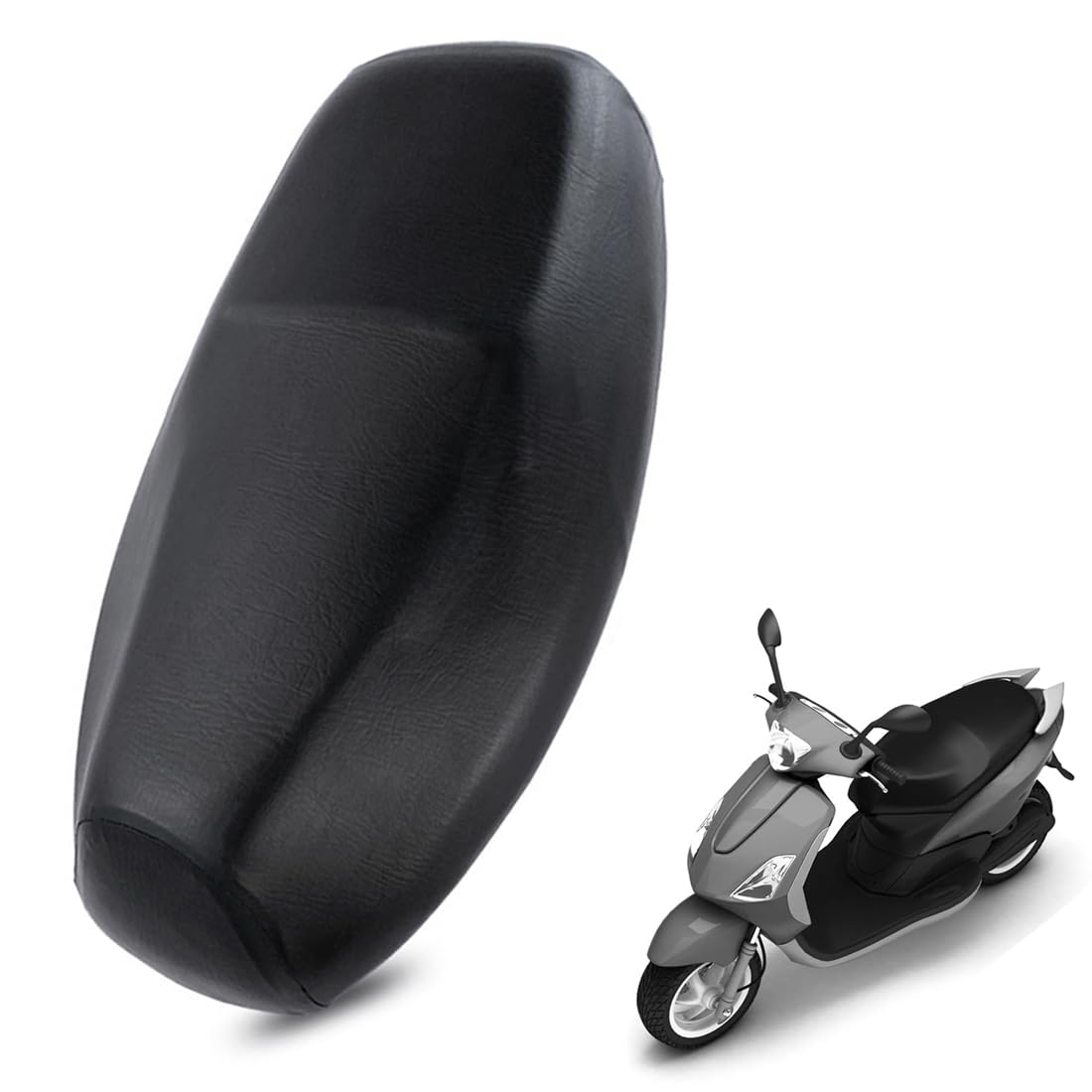 SUJEBKC Moped Zubehör,Motorrad Sitzbankbezug,Universal Roller Sitzbankbezug Wasserdicht Sitzbankabdeckung Moped Sitzbank Abdeckung Sitzschutz Regen Staub Sonnenschutz（kleine Motorräder） von SUJEBKC