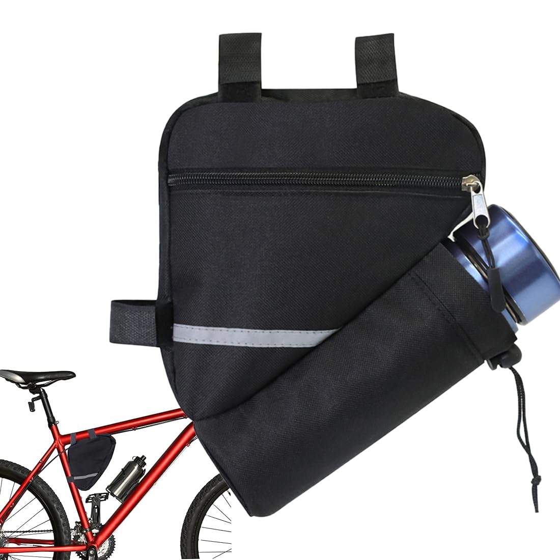 Fahrrad Dreiecktasche Wasserdicht - Fahrrad Rahmentasche, Triangeltasche ideal für Fahrradschloss,Rahmentasche Fahrrad - wasserdichte reflektierende Fahrraddreieck Rahmentasche, Fahrradtasche von SULIUDAJI