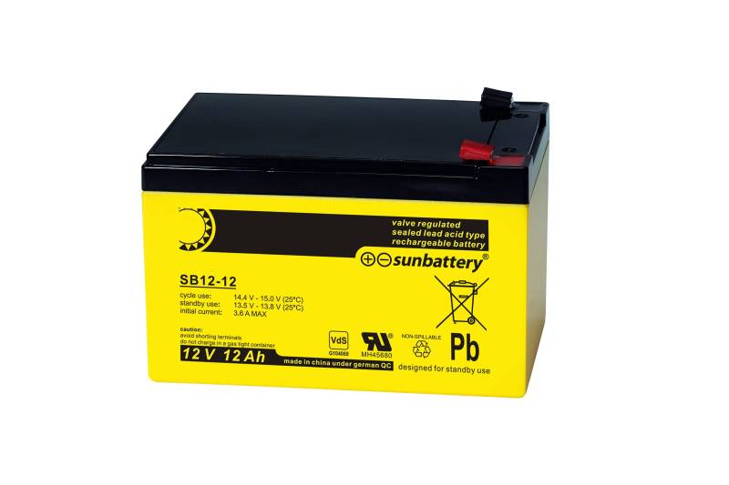 SB12-12L SUN AGM Akku Pb 12V 12Ah VDS von SUN Battery