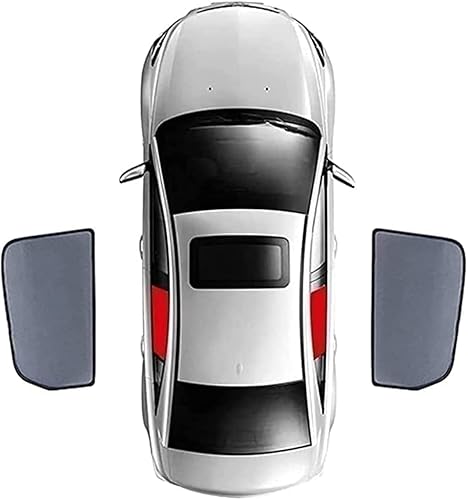 Auto Seitenfenster Sonnenschutz für ALFA Romeo Giulietta, Magnetischer Sonnenblende, Front Heck Seitenscheibe UV Schutz,D/2Pcs(Rear) von SUNMY
