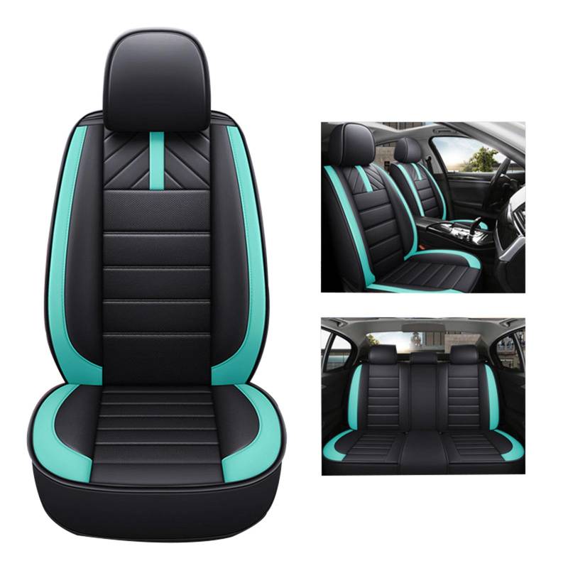 SUPBEI Carseat Sitzschutz, Autositzbezüge Full Set, Auto Seat Covers Vordersitze und Rücken, wasserdichte Autositzabdeckung, Auto Kissen Fit für die meisten Autos,Grün von SUPBEI