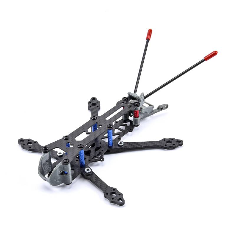 Leichtes Roma-Kohlefaser-3-Zoll-150-mm- / 4-Zoll-175-mm-X-Rahmen-Kit mit 3-mm-Armen, kompatibel mit 1306 1407-Motor-FPV-Quadcopter-Drohne (Color : 4inch 175mm) von SUPENG