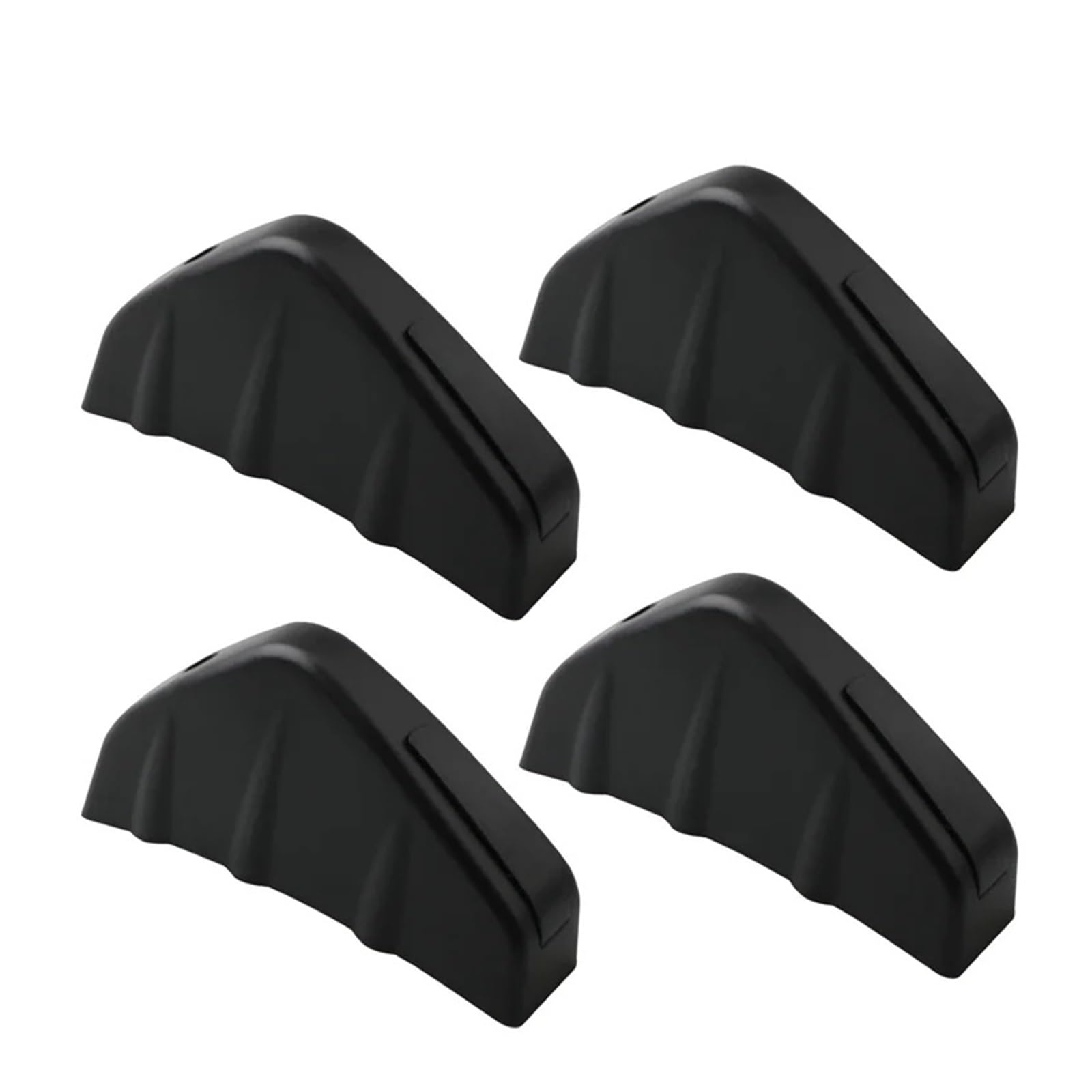 Heckspoilerlippe Universal-Zubehör Auto-Carbonfaser-Heckstoßstange Haifischflossen Diffusor-Schutz Unterspoiler Lippenverkleidung Abdeckungen Flügel-Splitter 4 Stück Kofferraumspoiler(Black) von SUPER DAFI