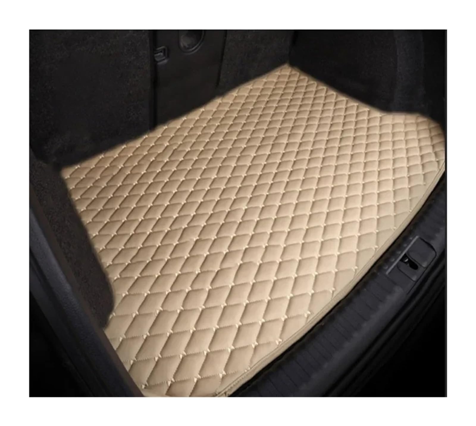 Kofferraumwanne Für Jeep Für Grand Für Commander 7seat 2018 2019 2020 2021 2022 2023 Kofferraum Matte Vollständig Umgeben Stamm Matte Hinten Fracht Tablett Cargo Teppich(Beige) von SUPER DAFI