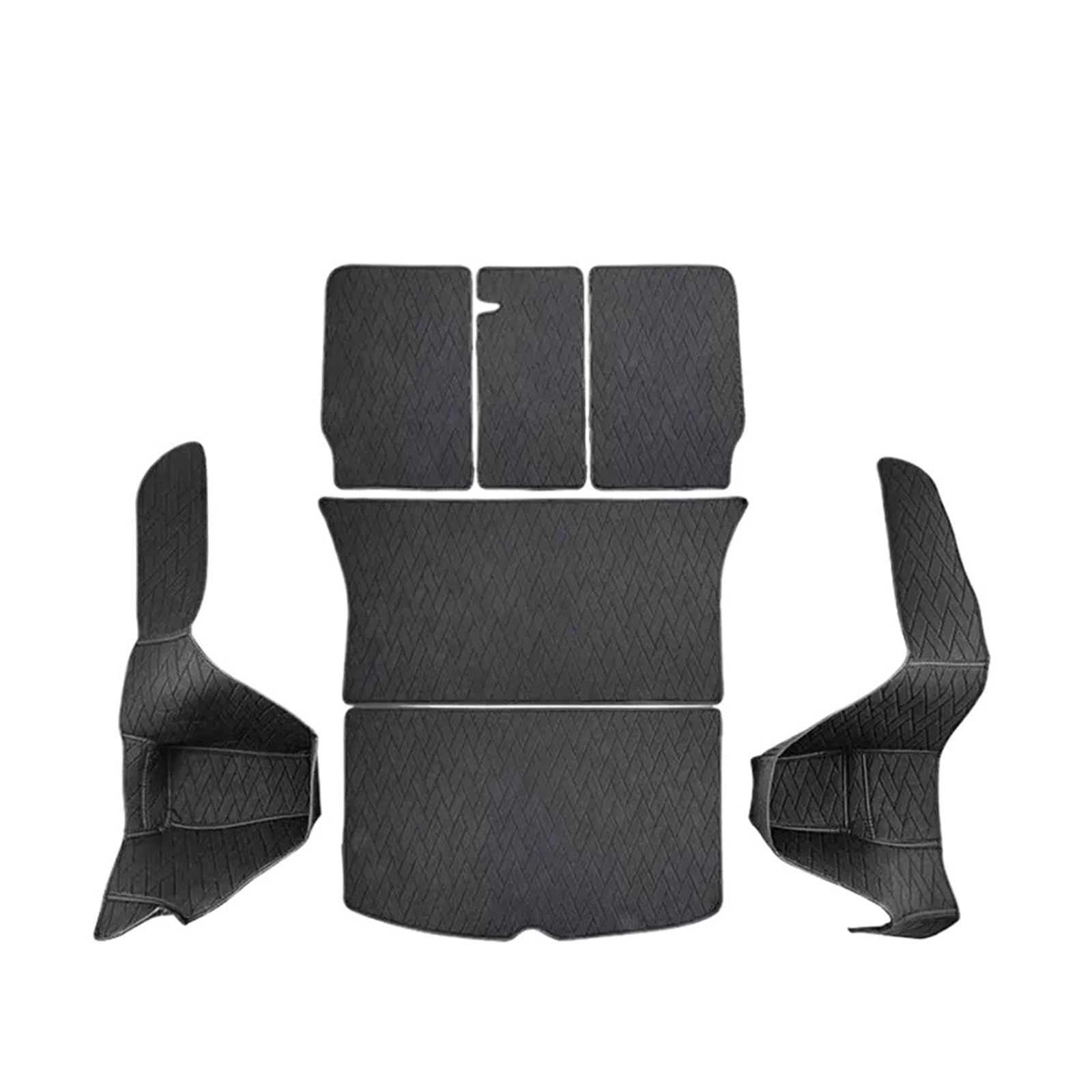 Kofferraumwanne Für Tesla Für Modell Y 2017 2018 2019 2020 2021 2022 2023 Auto Stamm Matten Vollständig Umgeben Wasserdicht Non Slip Liner Custom Boden Matte Cargo Teppich(7pcs) von SUPER DAFI