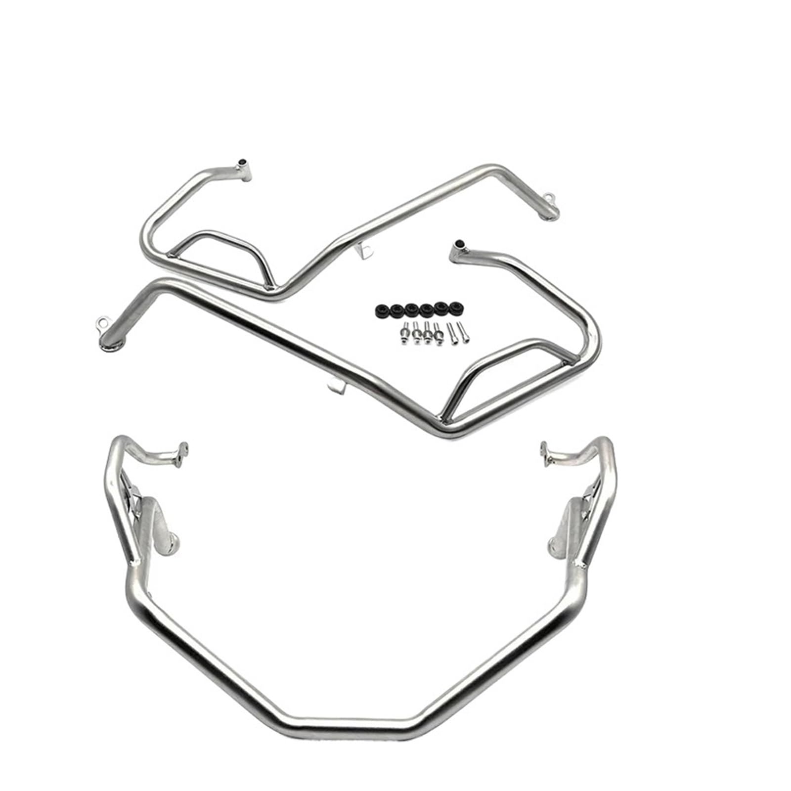 Sturzbügel Rahmen Für X-ADV750 Für X-ADV 750 Für X&A&dv 750 XADV750 2017-2024 2023 Motorrad-oberer Motorschutz-Sturzbügel Edelstahl-Stoßfängerrahmenschutz Motor Schutz Stoßstange(Full Set-Silver21-24) von SUPER DAFI