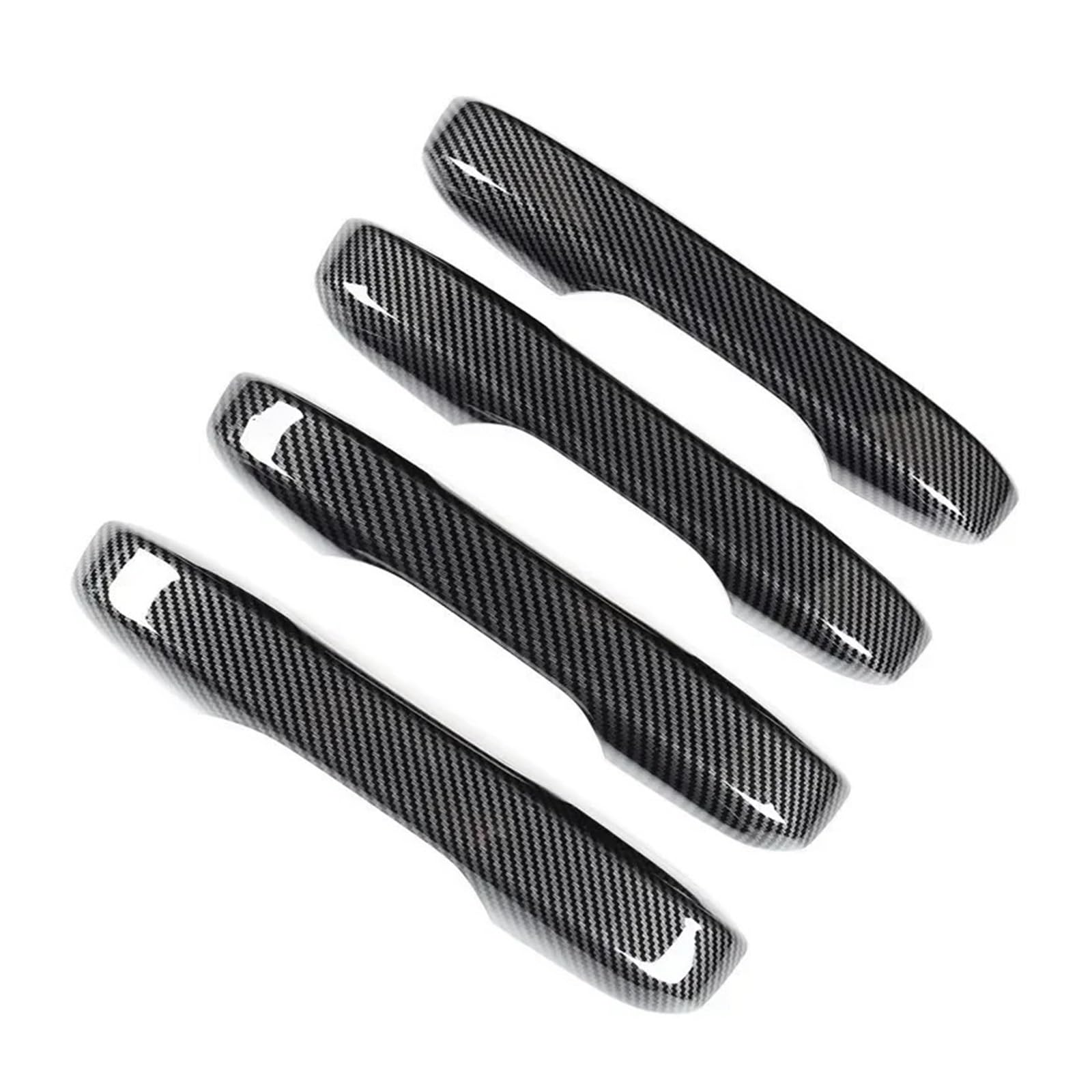 Türgriff Außentürgriff Griff Modifikation Zubehör Carbon Fiber Muster Türgriff Außenschale Griff Dekoration FÜR 22 I&ntegra Türgriffkappen(Bright Black) von SUPER DAFI