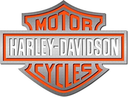 Reflektierende Aufkleber für Harley Davidson Helm, Orange von SUPER FABRIQUE