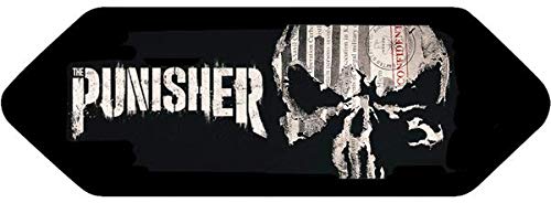 Reflektierende Aufkleber für Helm Shoei – Punisher Black, Frontal von SUPER FABRIQUE