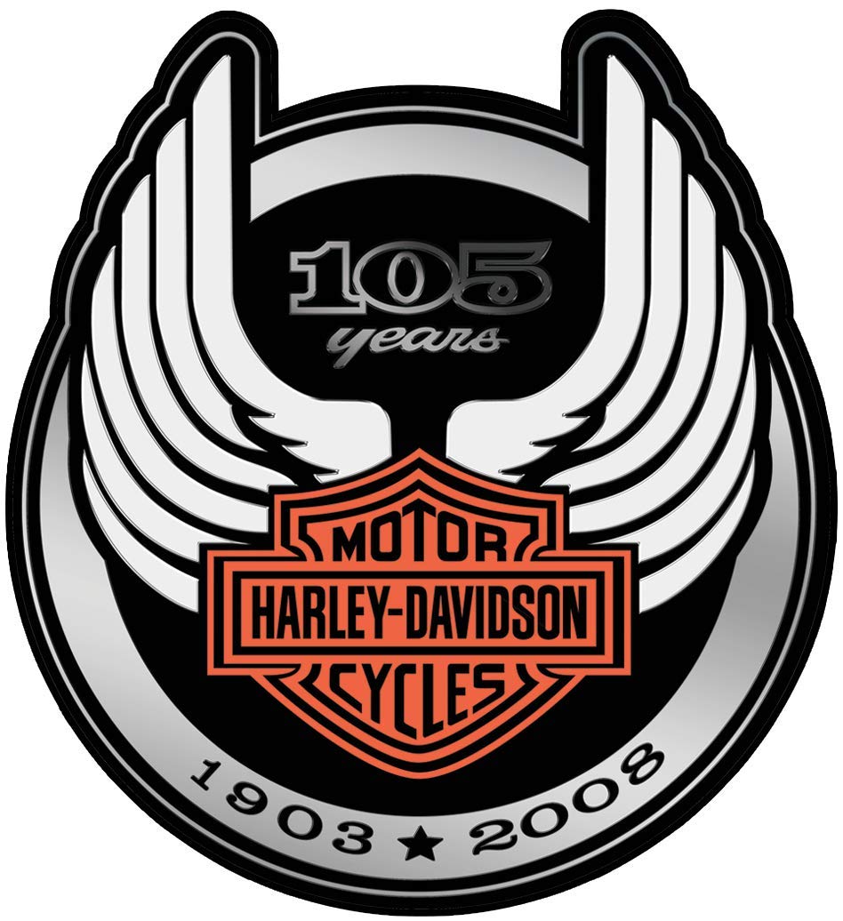 Retrolo-Sticker für Motorradhelm Harley Davidson 105 Jahre von SUPER FABRIQUE