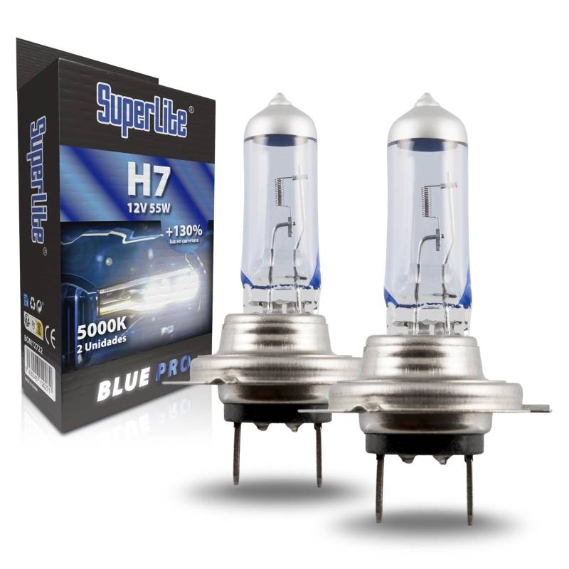 Set H7 Blue Pro 130% E-Mark, blau von SUPERLITE