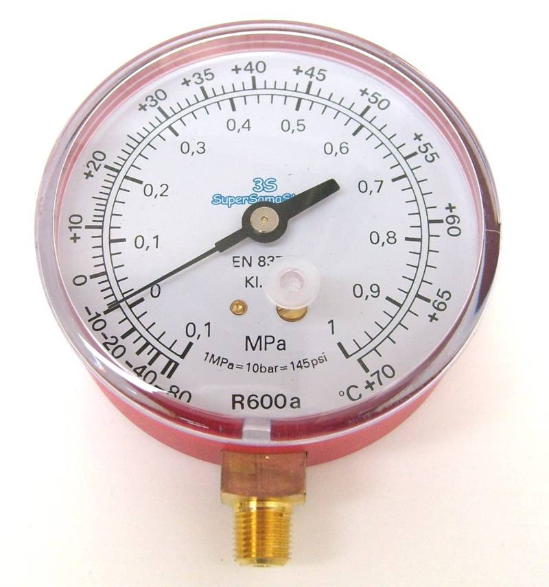 Nava manometri - 3s neu hochdruck niederdruck klte manometer skala r600a r600 kltemanometer von SUPERSAMASTORE