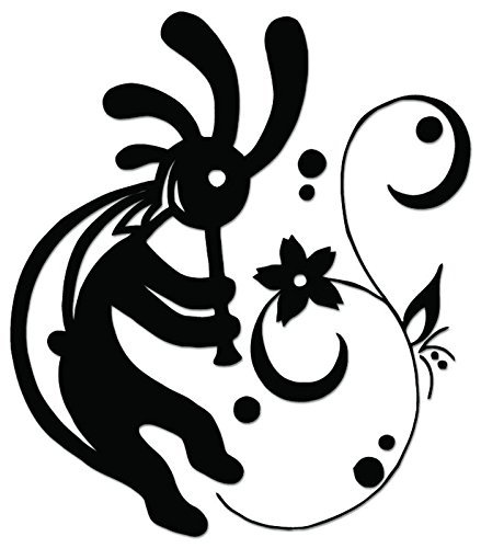 SUPERSTICKI® Kokopelli - [6 inch/15 cm Tall] - Aufkleber Auto,Scheine,Lack,Motorrad,Wandtattoo,Tattoo Sticker, Autoaufkleber für alle glatten Flächen, Aufkleber ohne Hintergrund - Profi-Qualität von SUPERSTICKI