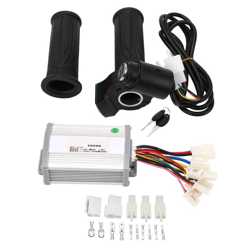 Elektromotor Conversion Kit, 36 V 800W Elektrofahrradmotor Controller Kit mit Drossel- und Stromanzeige für DIY -Umwandlung, Kompatibel mit Bürstenmotoren und Rollern von SUPYINI