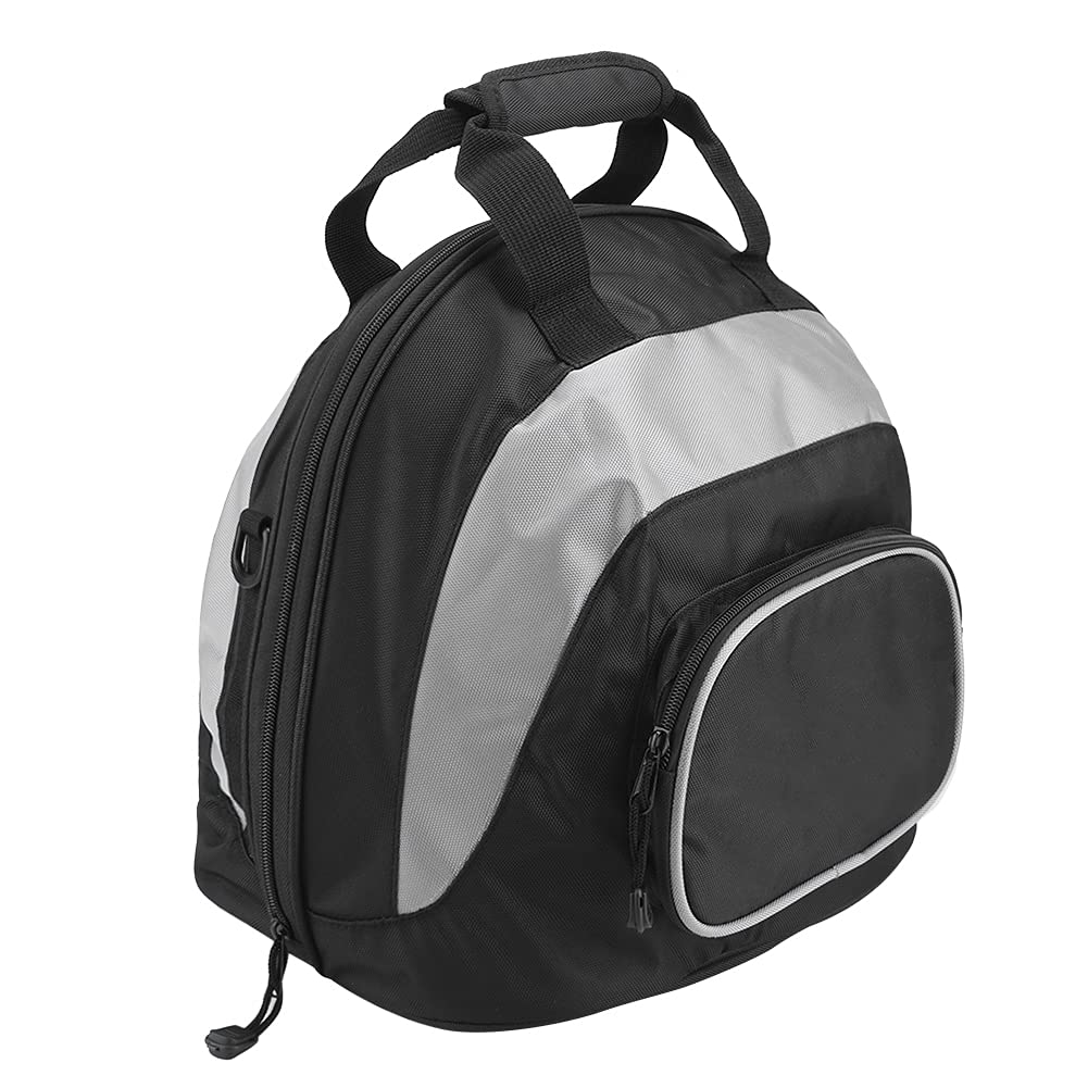 Helmtasche, Motorradhelm-Rucksack, Wasserdichter Multifunktions-Motorradhelm-Umhängetasche, Rucksack, Tragbares Gepäck (Grau schwarz) von SUPYINI