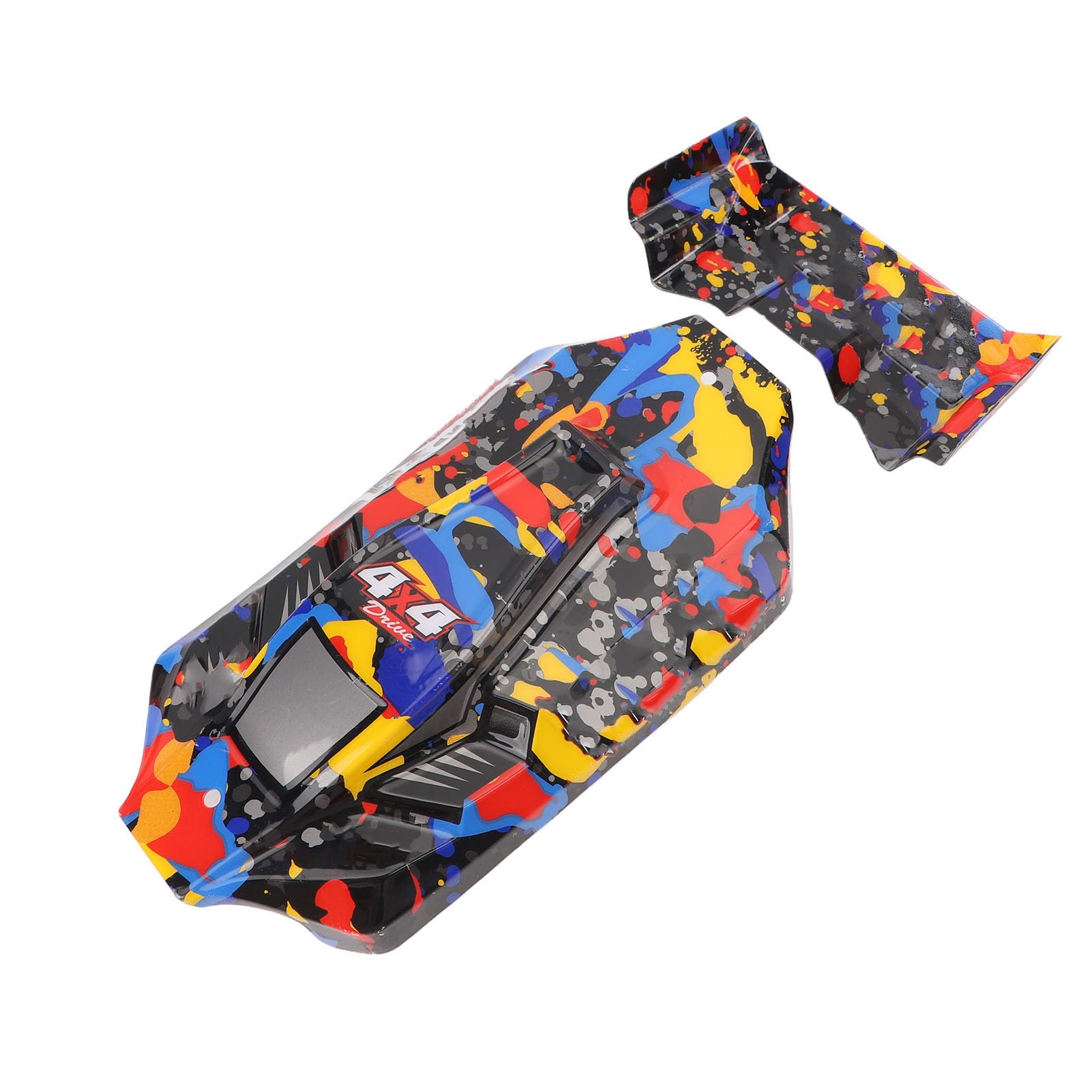 RC-Car-Shell-Abdeckung, Ersatz-RC-Ersatzteile, Karosserie-Heckflügel, Kompatibel für WLtoys 124007 RC-Car von SUPYINI