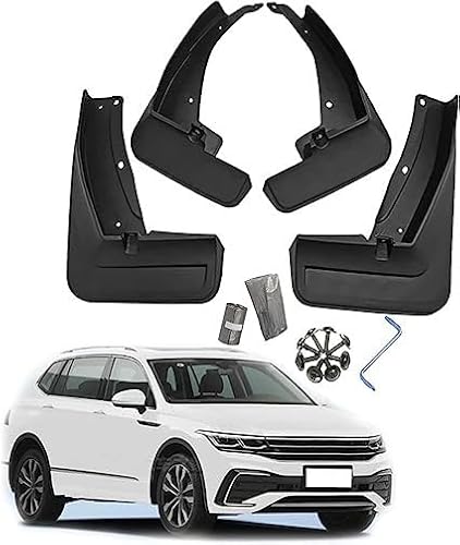 Auto Schmutzfänger für VW Tiguan R-Line 2019-2023, Kratzfest Spritzschutz Staubdicht Auto Protection Styling Zubehör von SUREI