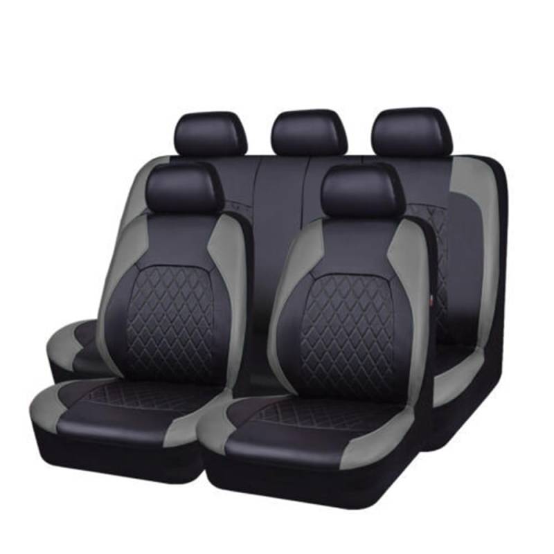 Autositzbezüge Sitzbezüge Auto für Suzuki Grand Vitara JT 2005-2016, Auto Sitzüberzug Komplettset Vordersitzbezüge Rücksitzbezug PU Leder Universal Zubehör,D-9PCS von SUROK