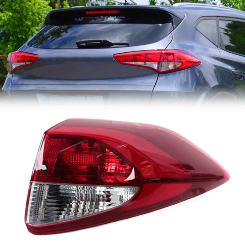 SUROK Rücklicht Rückleuchte für Hyundai Tucson 2015-2018, Auto Rücklicht Montage Bremslicht Blinker Links Rechts Ersatzteile,Right-Outside 1PCS von SUROK