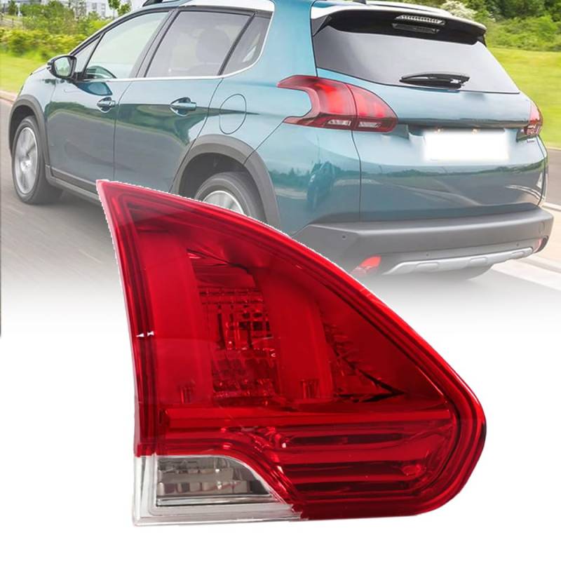 SUROK Rücklicht Rückleuchte für Peugeot 2008 2014 2015 2016, Auto Rücklicht Montage Bremslicht Blinker Links Rechts Ersatzteile,Left-Inside 1PCS von SUROK