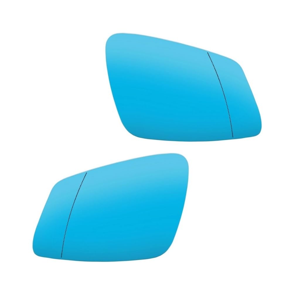 Ersatzspiegelglas Für F02 F07 F10 F18 E60 5 Series 7 Series Linke Rechte Seite Ersatz 1 Paar Blaues Außenspiegelglas Selbstklebender Toter Winkel(Left and Right) von SUSHUANG