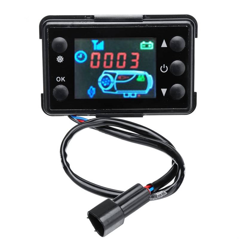 SUSQVHVCK 12 V 24 V Diesel Lufterhitzer LCD Monitor Schalter + Steuerplatine Motherboard + Fernbedienung for Auto-Parkheizungsregler Heizungsteile und Zubehör(LCD Monitor) von SUSQVHVCK