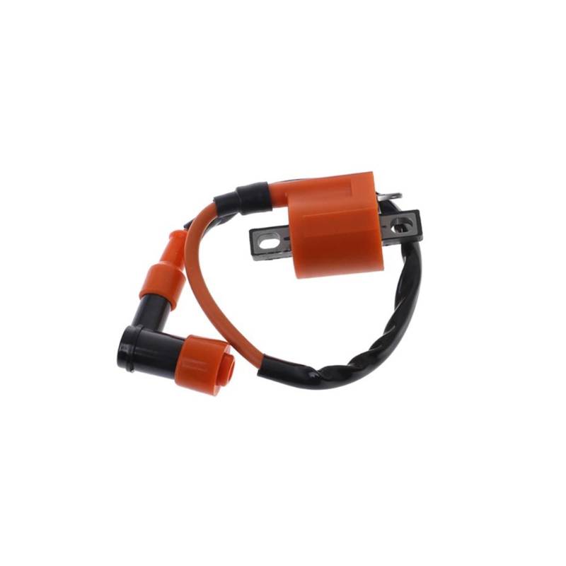 SUSQVHVCK 12V Motorrad Zündspule Ersatzteile gepasst for 150cc 200cc 250cc EIN FERNSEHER Scooter Moped Gokarts Dirt Bike Motor Zündspule(Orange) von SUSQVHVCK